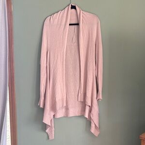 lululemon athletica Dusty Pink Open Front Draped Cardigan